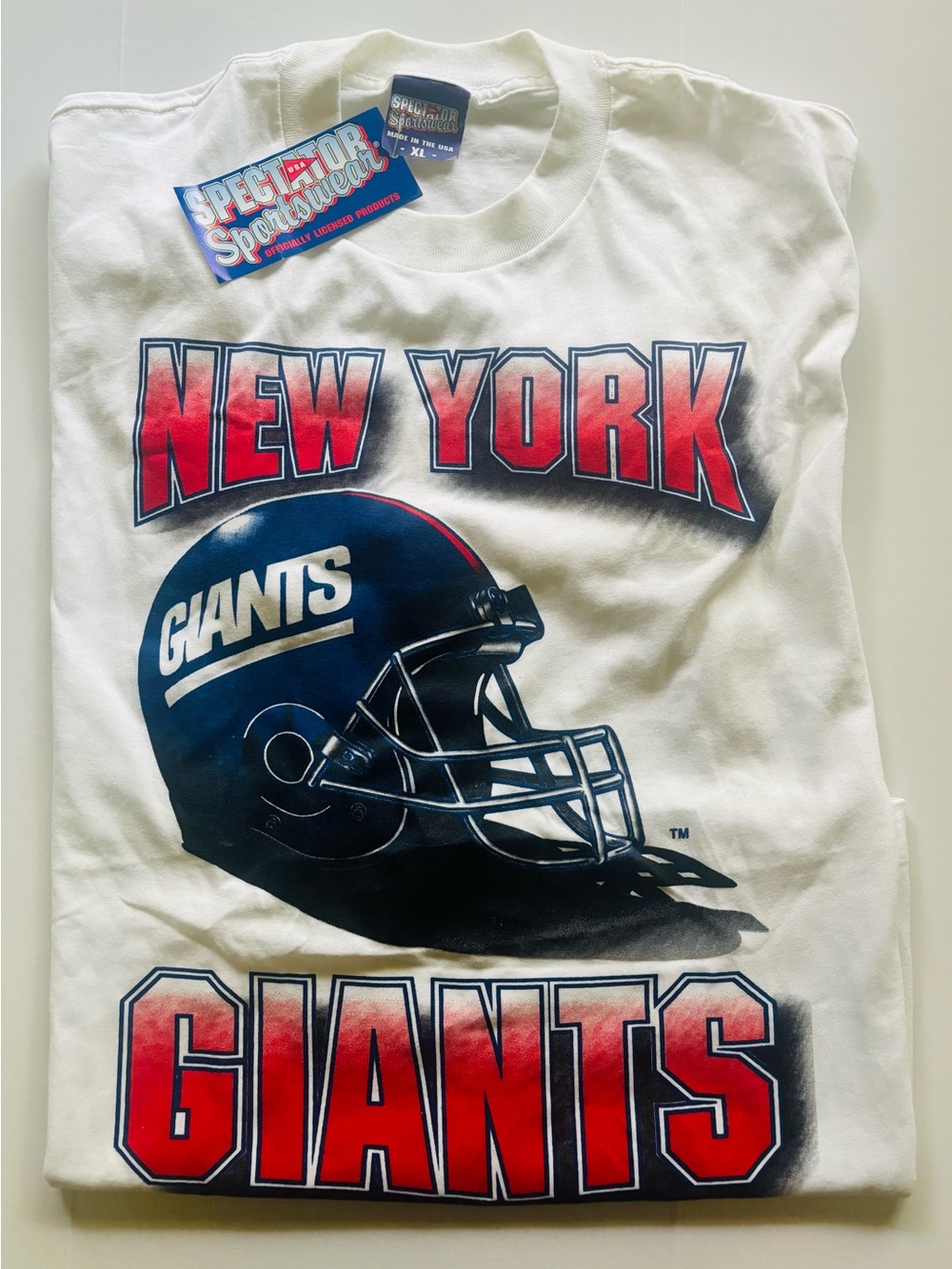 New York Giants Vintage White Graphic Tee Shirt